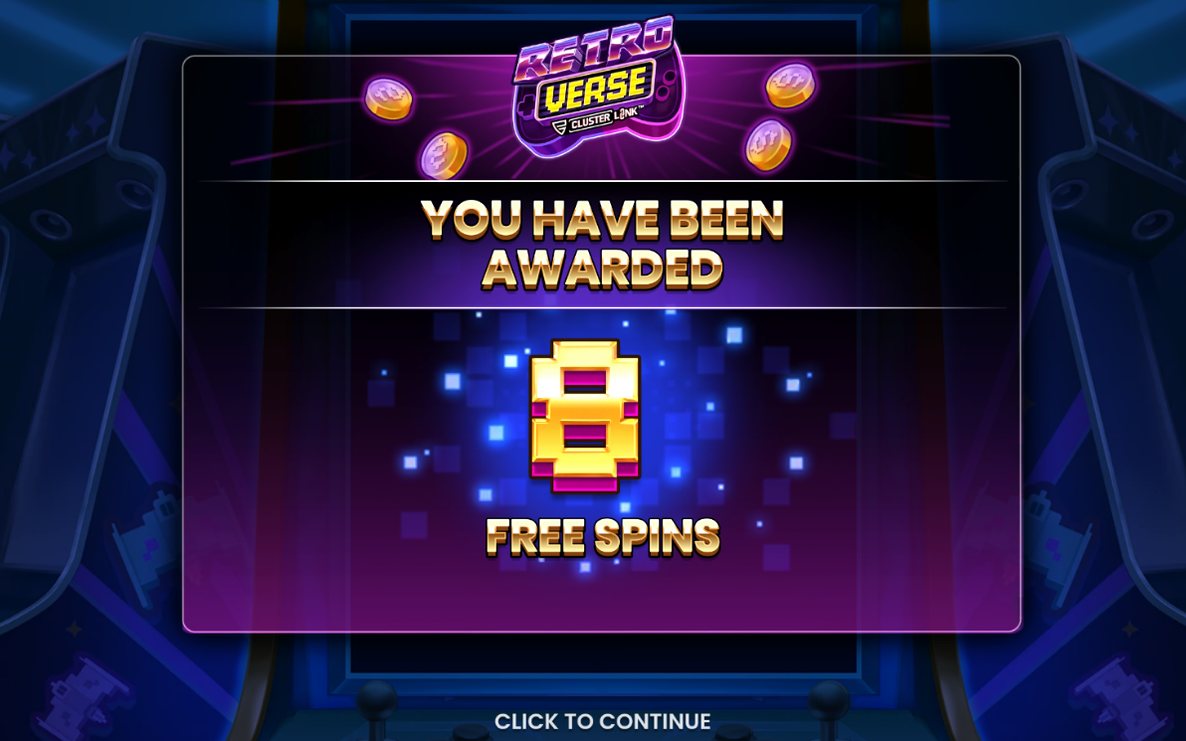 Free Spins-läget, där spelet visar bonusrundan i gång
