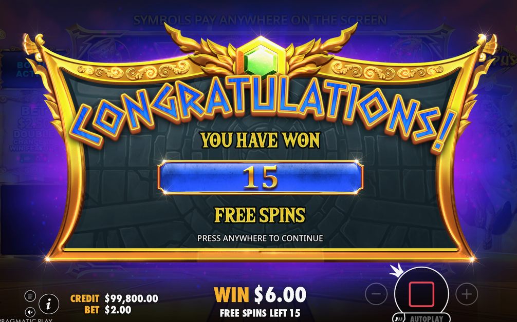 Free Spins-läget med TOTAL MULTIPLIER-räknare synlig